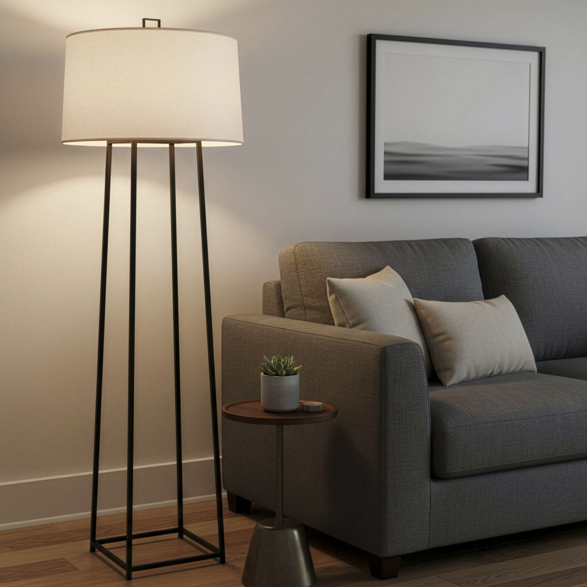 Cooper 69.75 inch 150 watt Wrought Iron Floor Lamp Portable Light